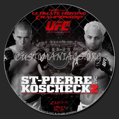 UFC 124 St-Piierre vs. Koscheck 2 dvd label