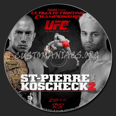 UFC 124 St-Piierre vs. Koscheck 2 dvd label