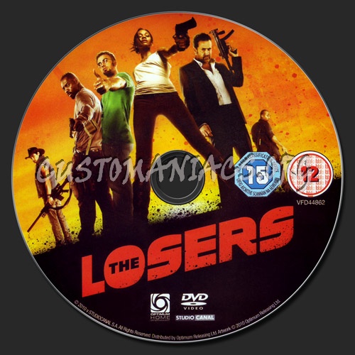 The Losers dvd label