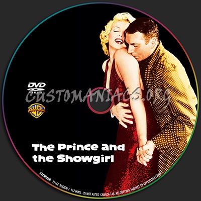 The Prince and the Showgirl dvd label