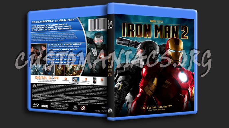 Iron Man 2 blu-ray cover