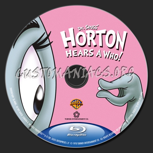 Dr. Suess' Horton Hears A Who blu-ray label