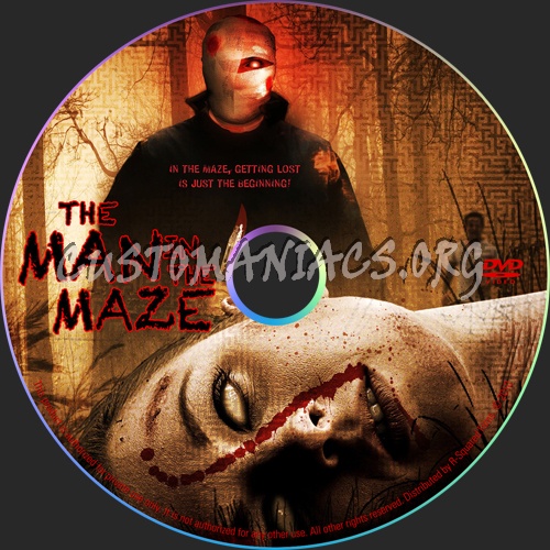 The Man In The Maze dvd label