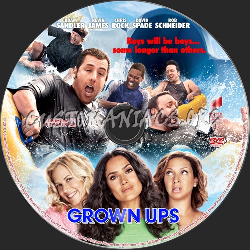 Grown Ups dvd label