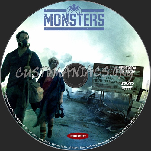 Monsters dvd label