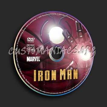 Iron Man dvd label