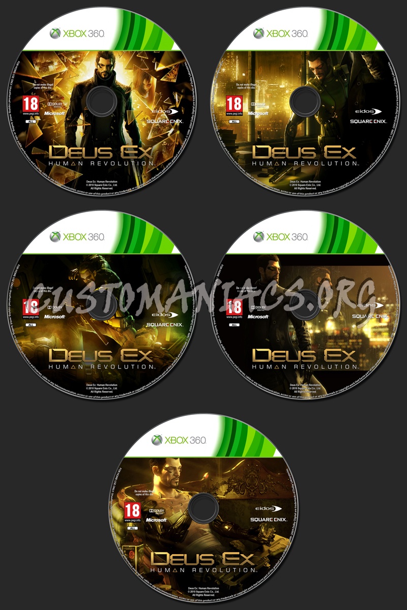 Deus Ex: Human Revolution dvd label