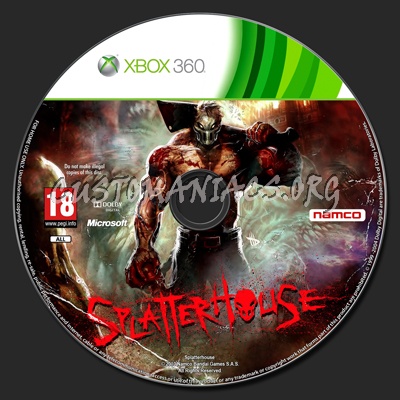 Splatterhouse dvd label