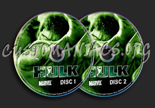 Hulk dvd label