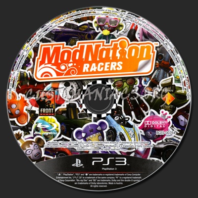 ModNation Racers dvd label