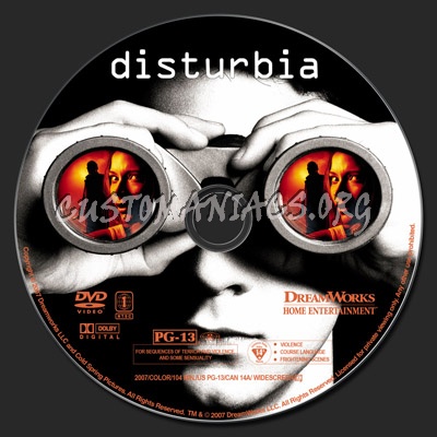 Disturbia dvd label