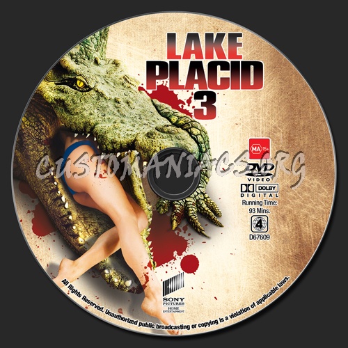 Lake Placid 3 dvd label