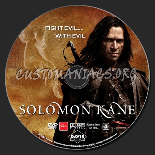 Solomon Kane dvd label