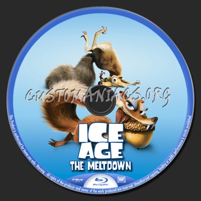 Ice Age 2 blu-ray label