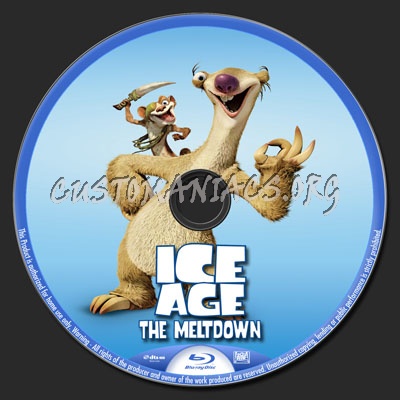 Ice Age 2 blu-ray label