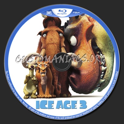 Ice Age 3 blu-ray label