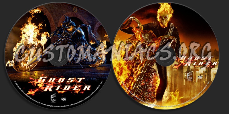 Ghost Rider dvd label