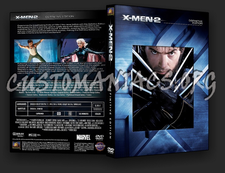 X-Men 2 Definitive Edition dvd cover