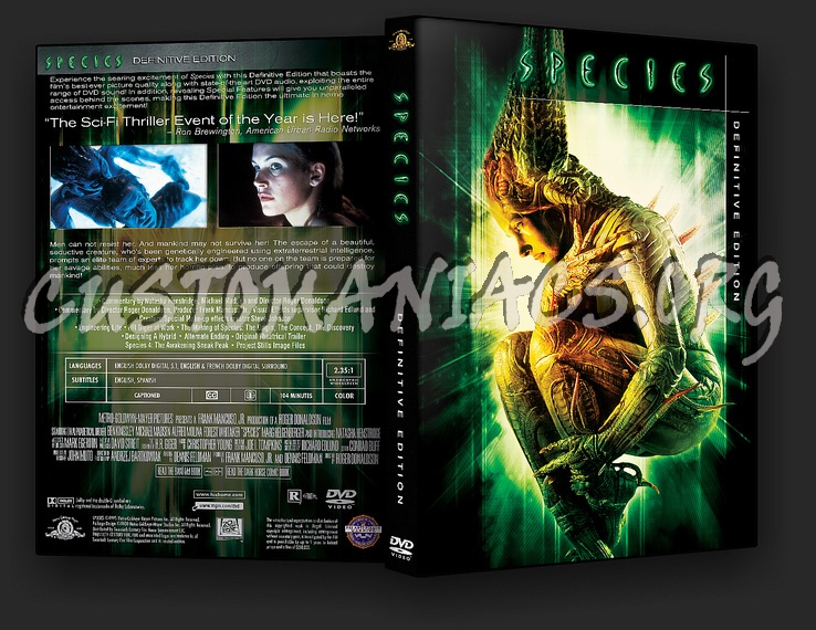 Species Definitive Edition dvd cover