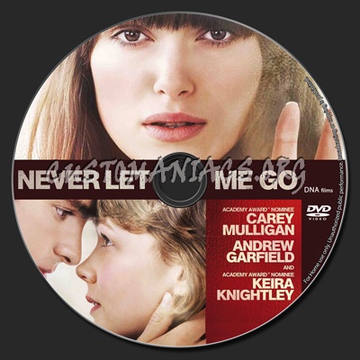 Never Let Me Go dvd label