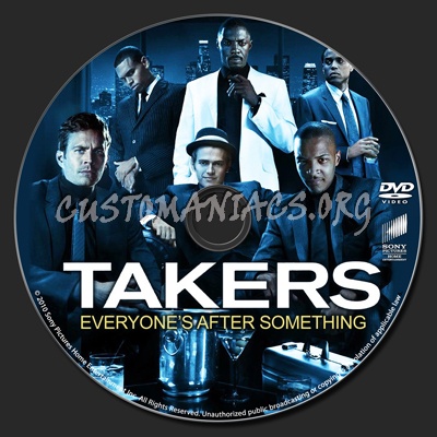 Takers dvd label