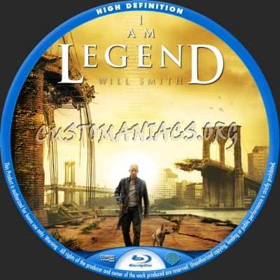 I Am Legend blu-ray label