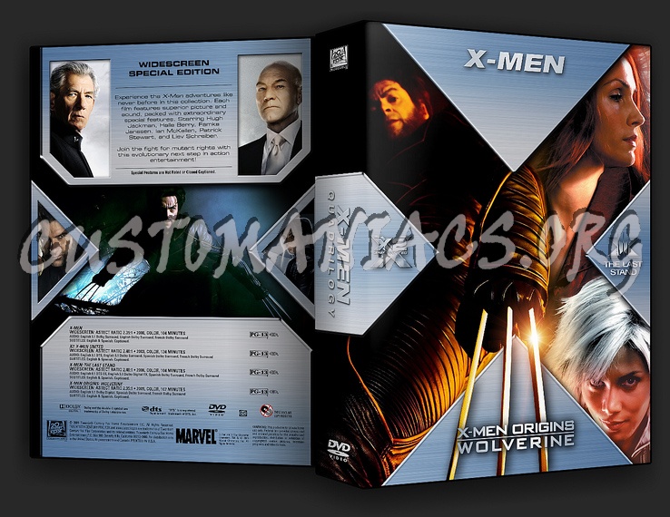 X-Men Quadrilogy dvd cover