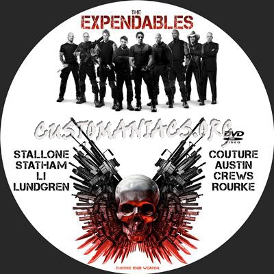 The Expendables dvd label