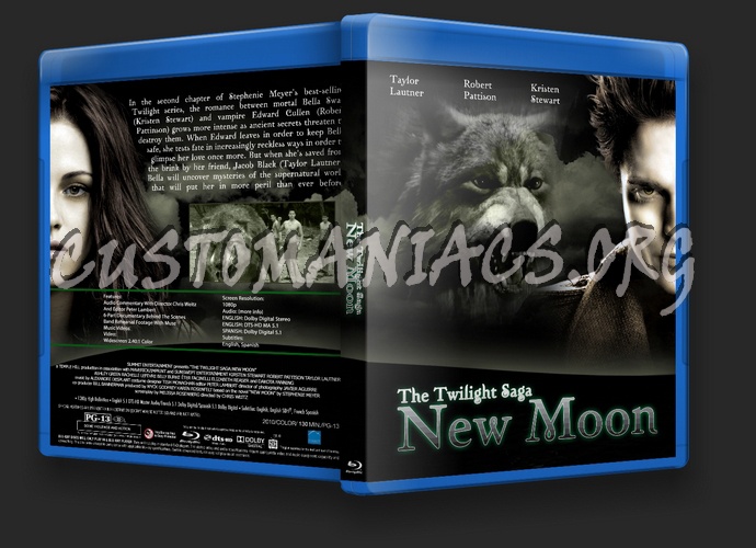 Twilight New Moon blu-ray cover