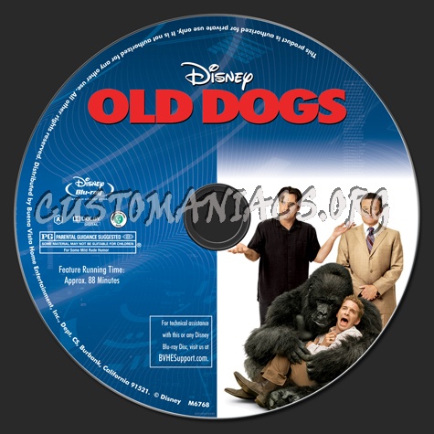 Old Dogs blu-ray label