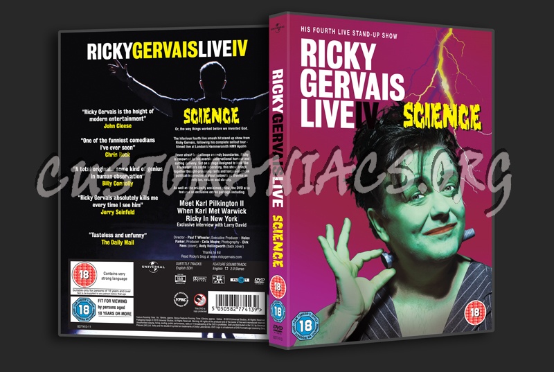 Ricky Gervais Live Science dvd cover