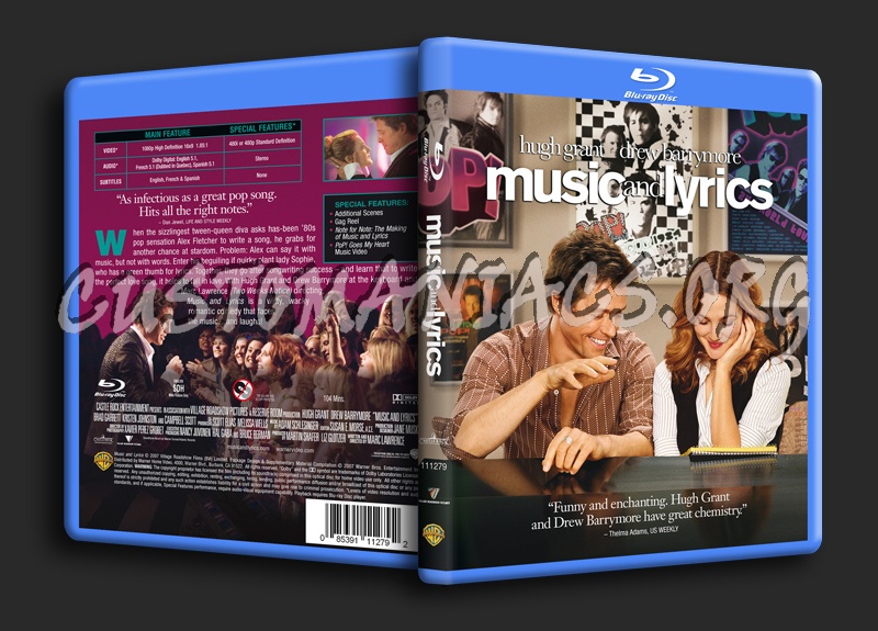 Music And Lyrics blu-ray cover