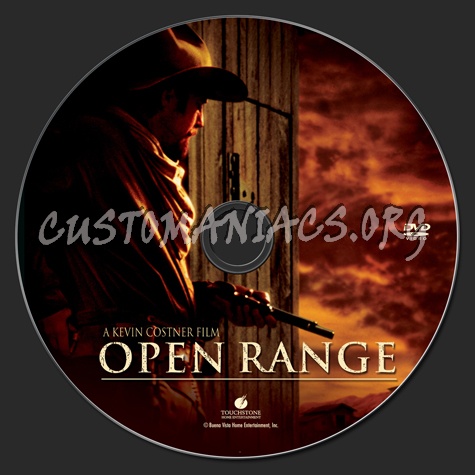 Open Range dvd label