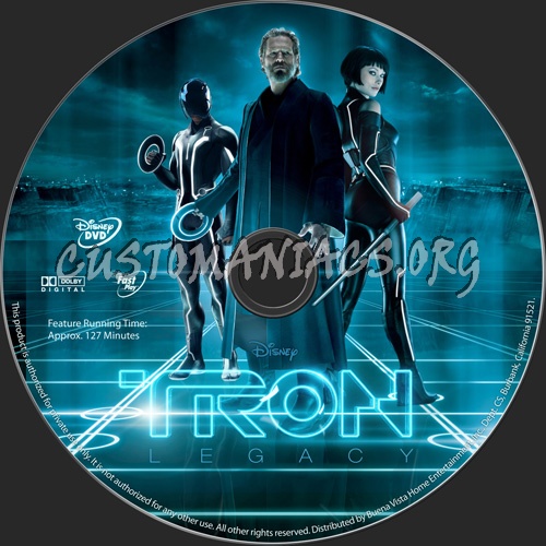 TRON: Legacy dvd label