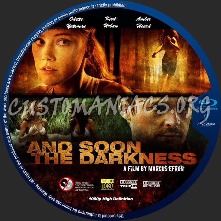 And Soon The Darkness blu-ray label