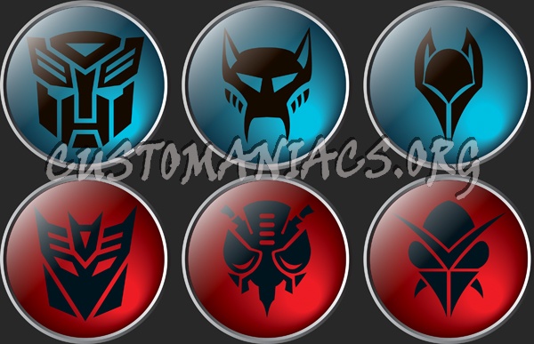 Transformers 3 Glossy Buttons 