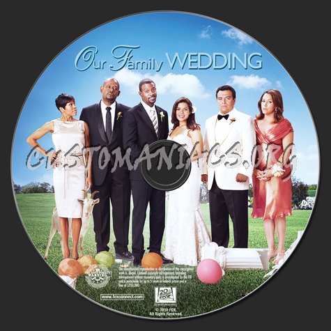 Our Family Wedding dvd label