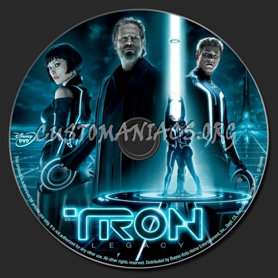 Tron Legacy dvd label