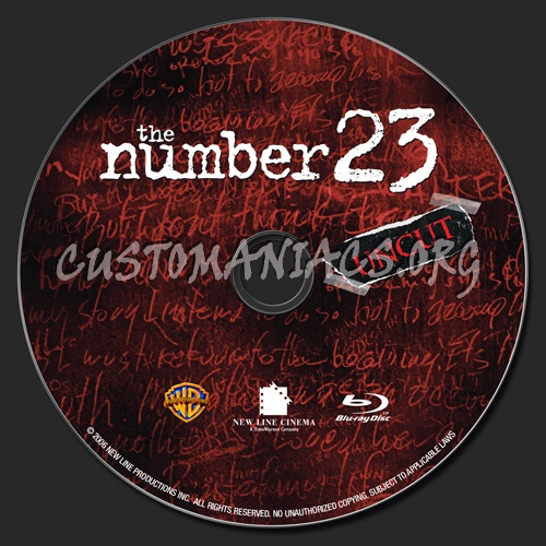 The Number 23 blu-ray label