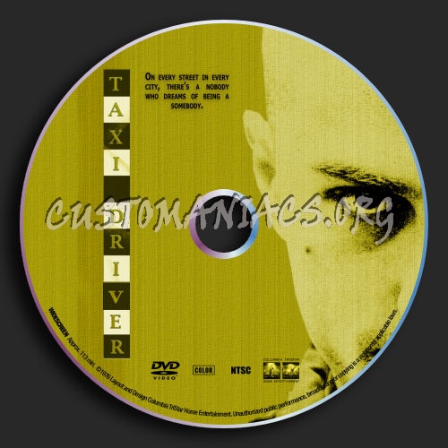 Taxi Driver dvd label