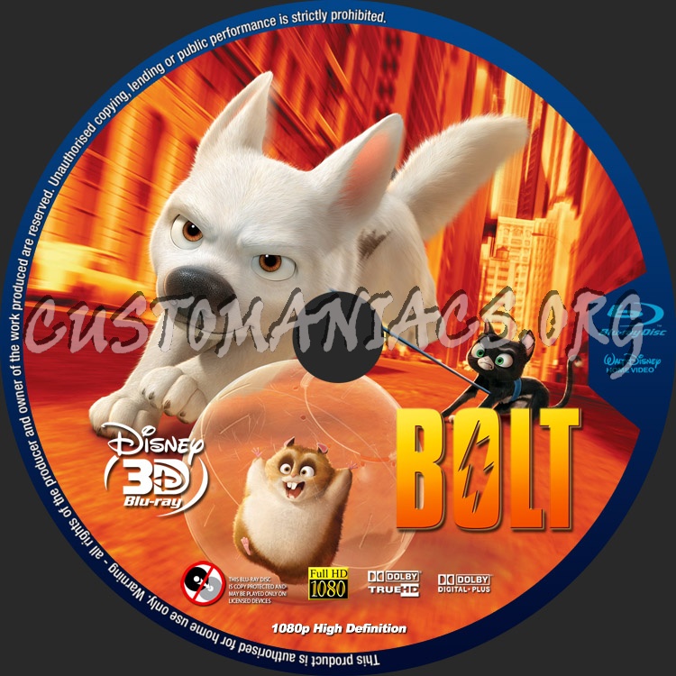 Bolt blu-ray label