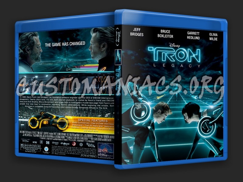 Tron Legacy blu-ray cover