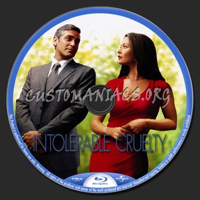 Intolerable Cruelty blu-ray label