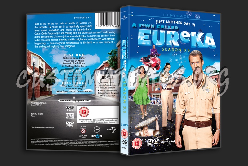 A Town Called Eureka Season 3.5 dvd cover