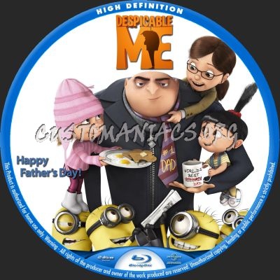 Despicable Me blu-ray label