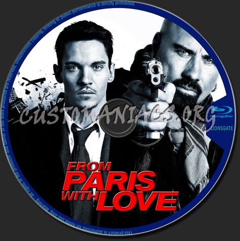 From Paris With Love blu-ray label