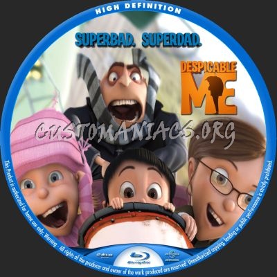 Despicable Me blu-ray label - DVD Covers & Labels by Customaniacs, id ...