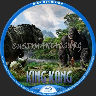 King Kong blu-ray label