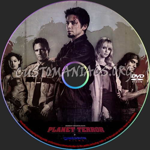 Planet Terror dvd label