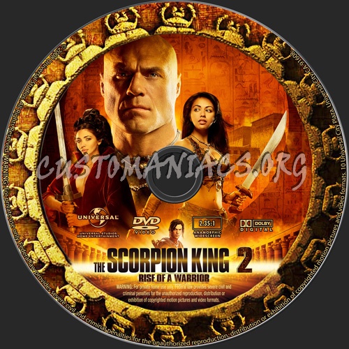 The Scorpion King Rise of a Warrior dvd label